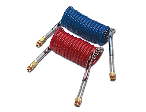 JUEGO MANGUERA EN ESPIRAL PARA FRENO DE AIRE (SAE J844) CON   CONEXIONES MACHO NPT 